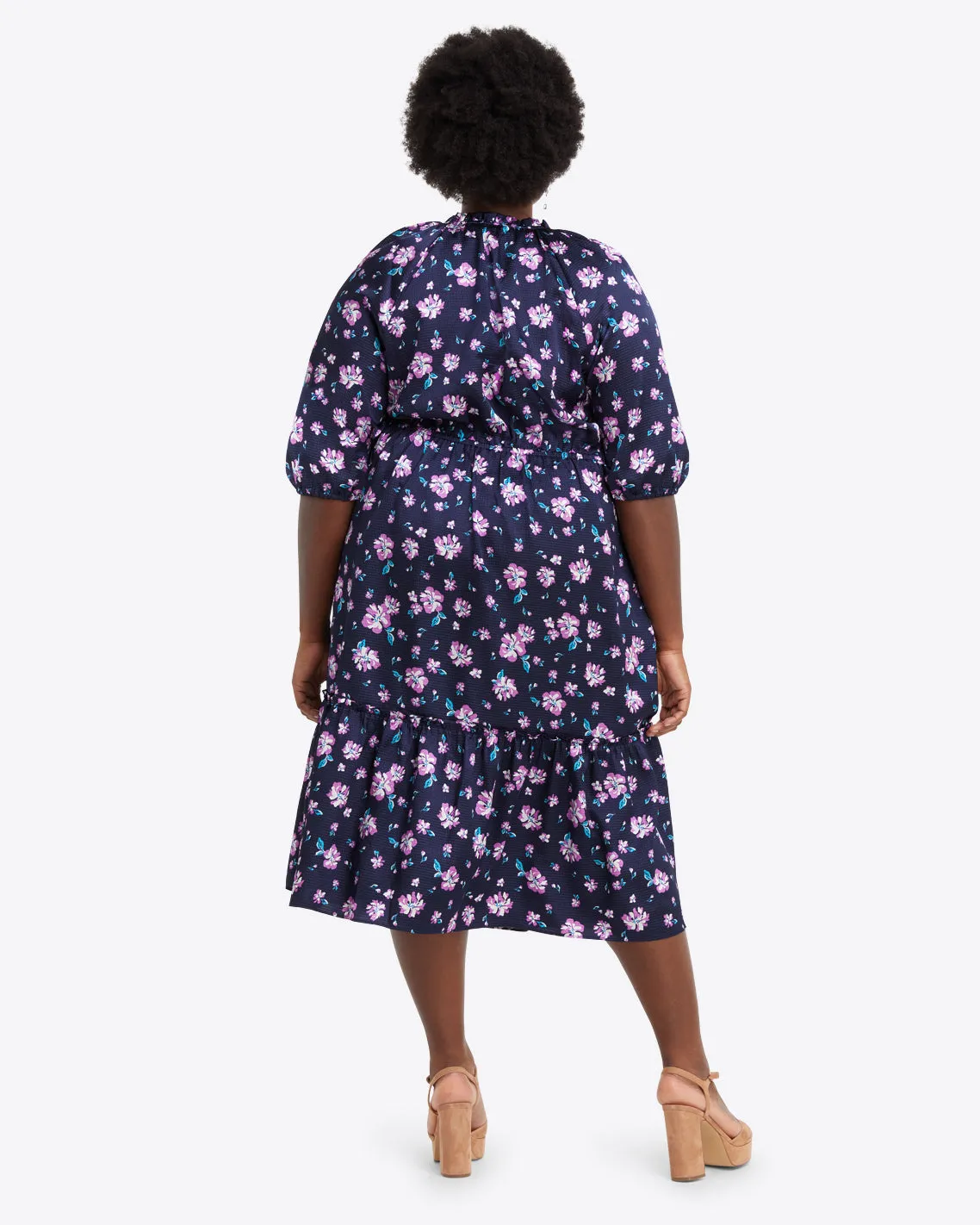 Martina Midi Dress in Zinnia