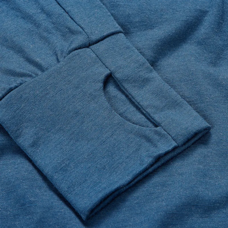 PANTHER - Mens Merino Wool Baselayer Big Cat Long Sleeve Crew Neck