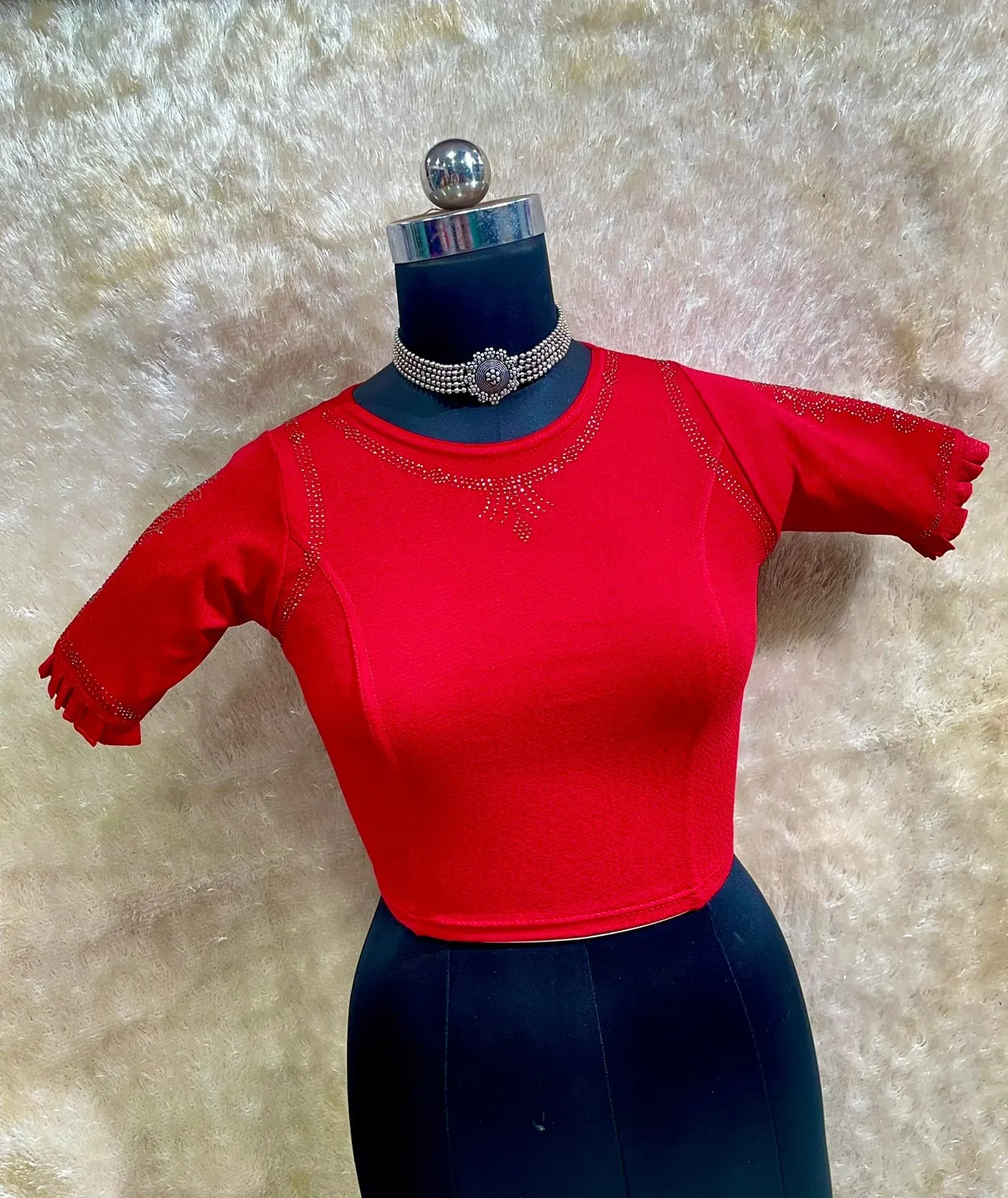 PARTY WEAR STRETCHABLE BLOUSE