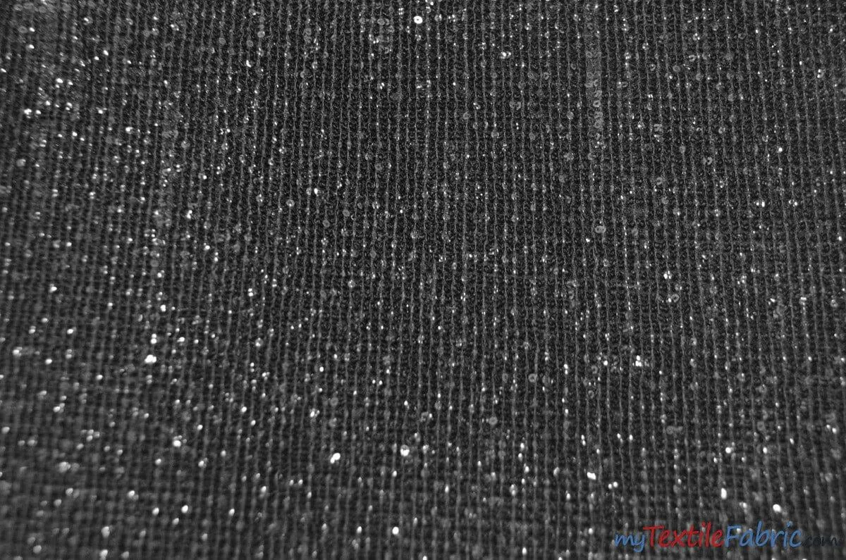 Pleated Glitz Sequins Fabric | Pleated Spandex Sequins Fabric | 56" Wide | Multiple Colors |