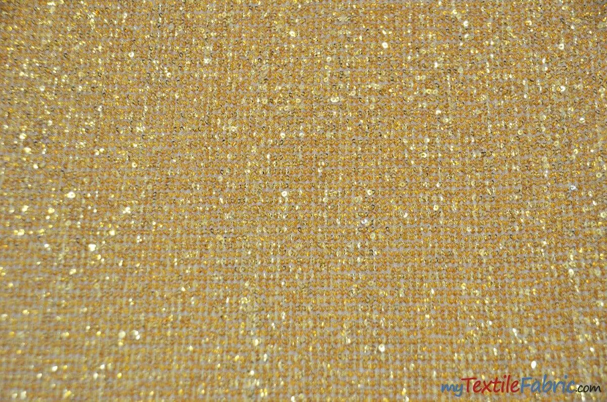 Pleated Glitz Sequins Fabric | Pleated Spandex Sequins Fabric | 56" Wide | Multiple Colors |