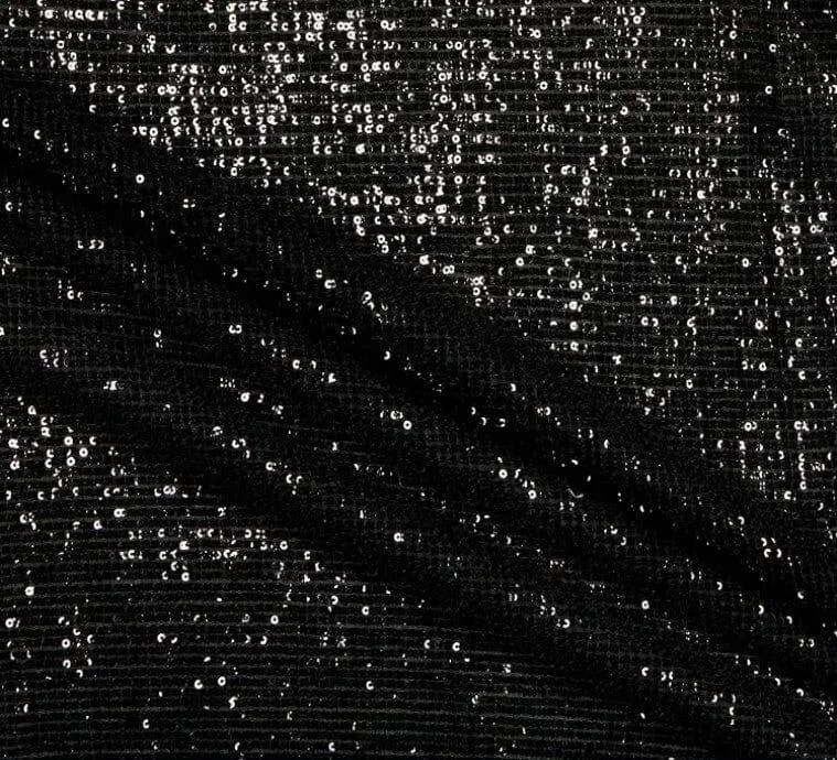 Pleated Glitz Sequins Fabric | Pleated Spandex Sequins Fabric | 56" Wide | Multiple Colors |