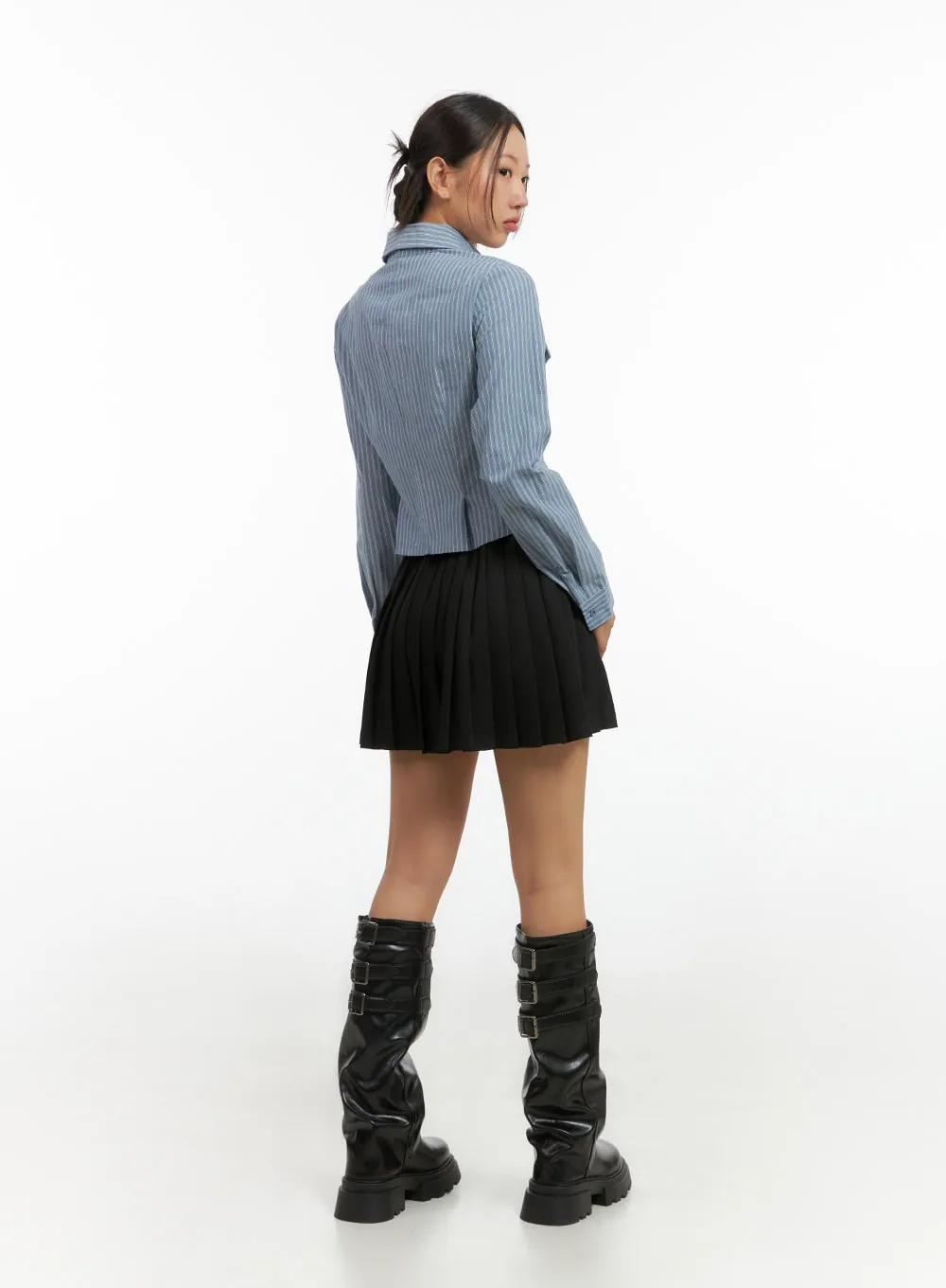 Pleated Mini Skirt IS402