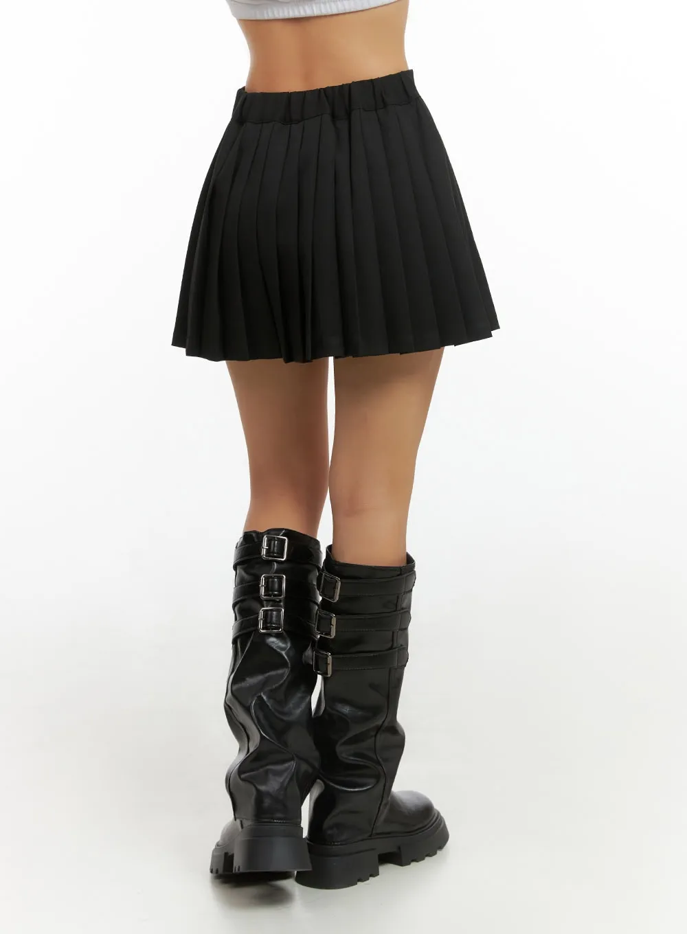 Pleated Mini Skirt IS402