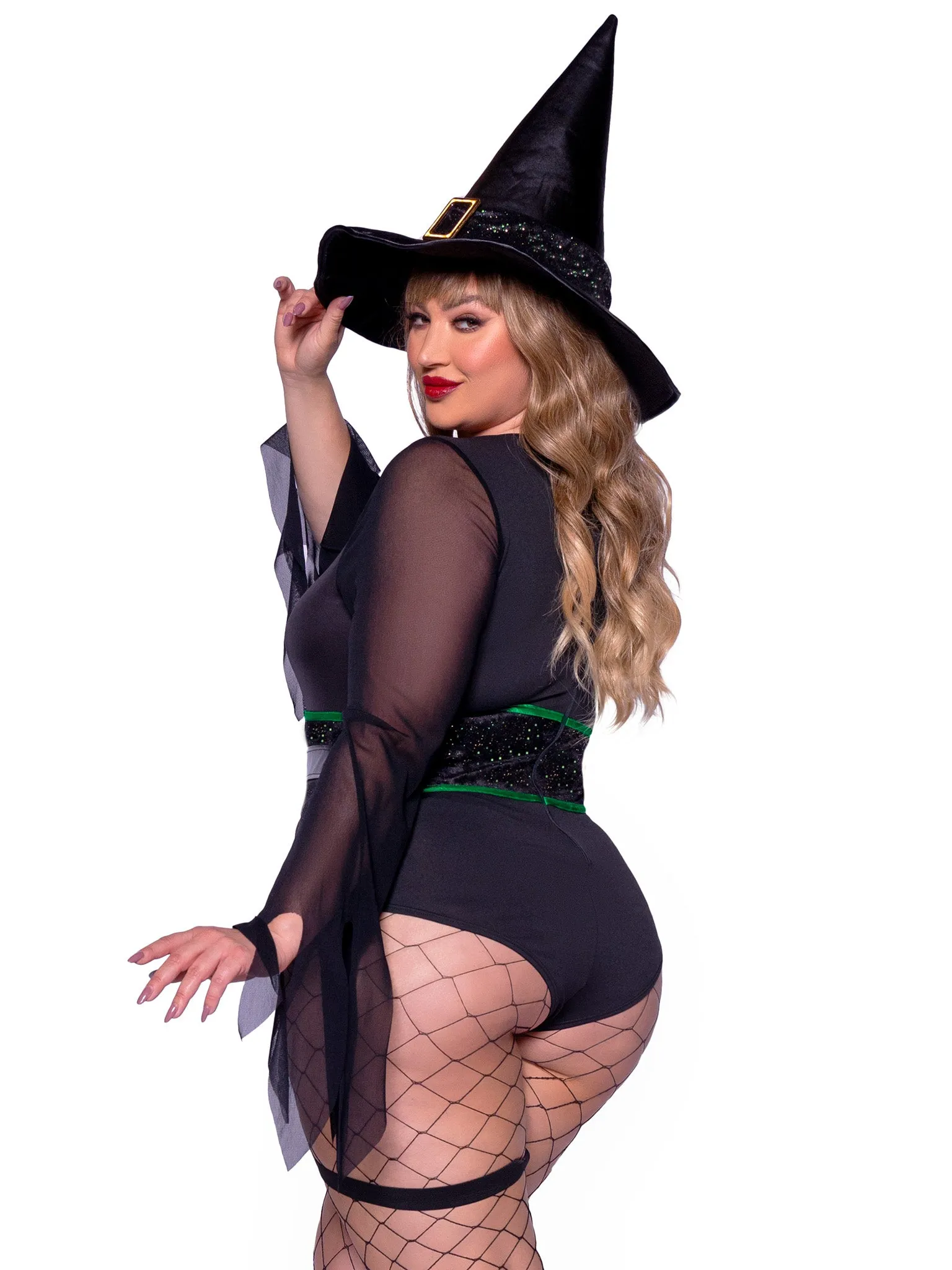 Plus Broomstick Babe Witch Costume