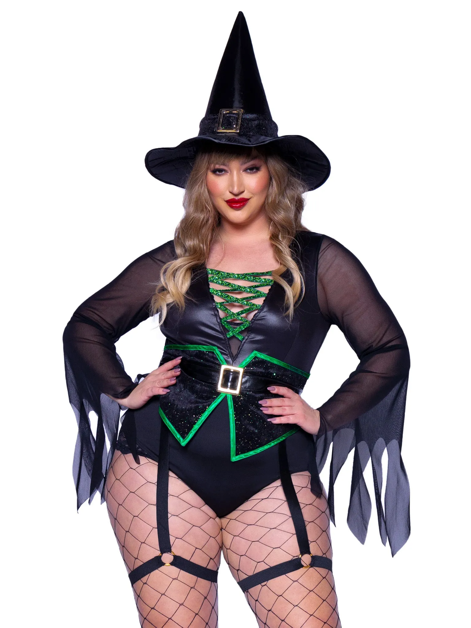 Plus Broomstick Babe Witch Costume
