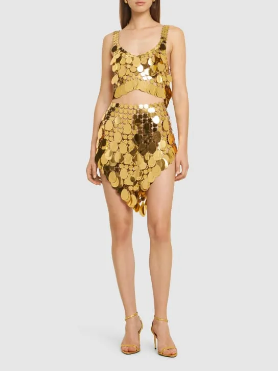Rabanne   Sequined mini skirt 