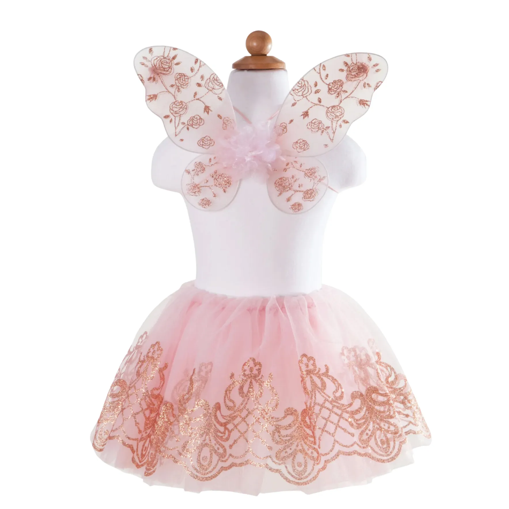 Rose Gold Tutu & Wings Set