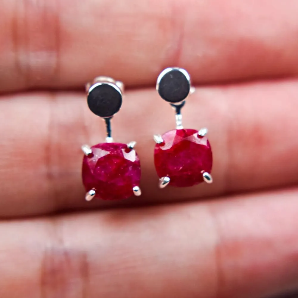 Ruby Jacket Dangle Earrings