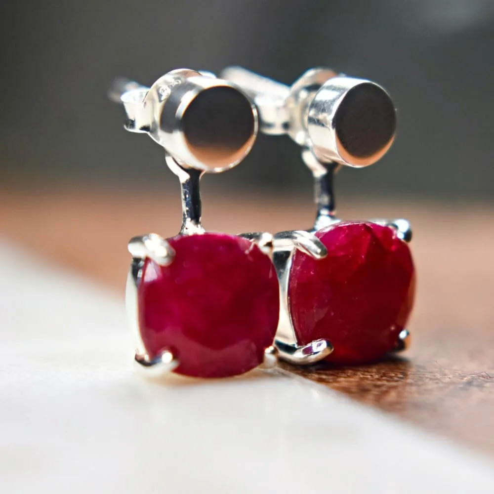 Ruby Jacket Dangle Earrings