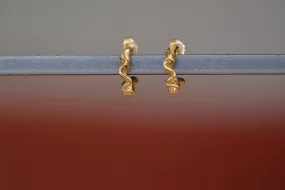 Ruffle Hoop Earrings