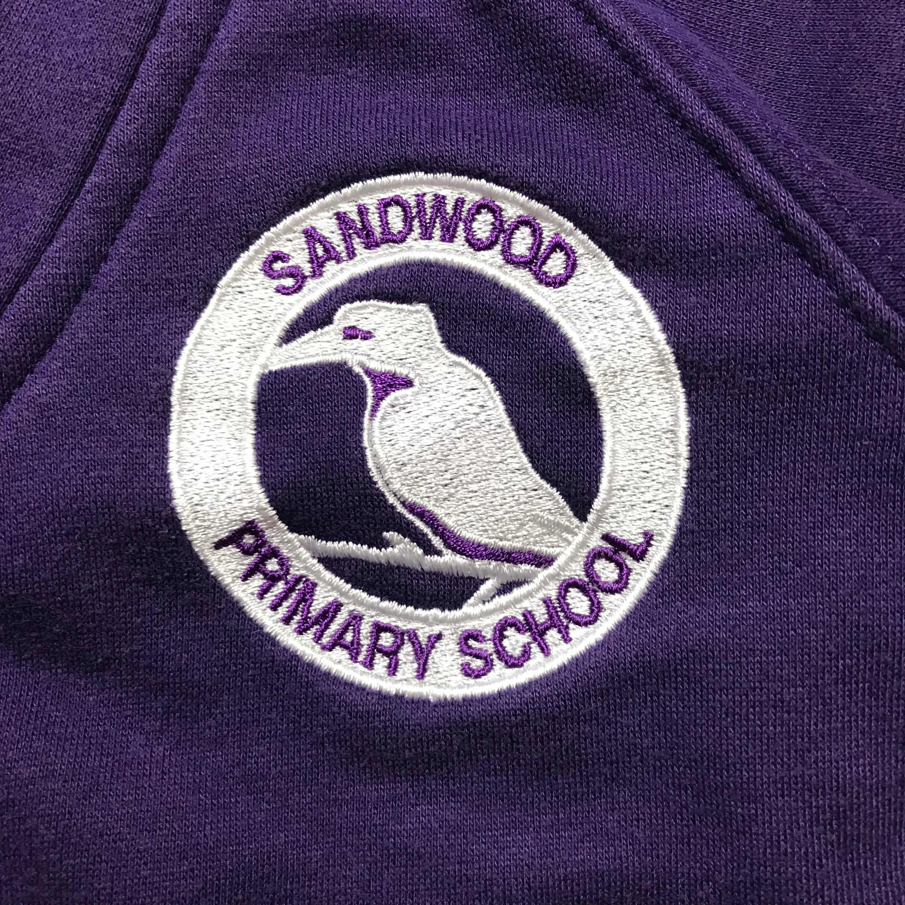 *Sandwood Primary Purple Jersey Cardigan