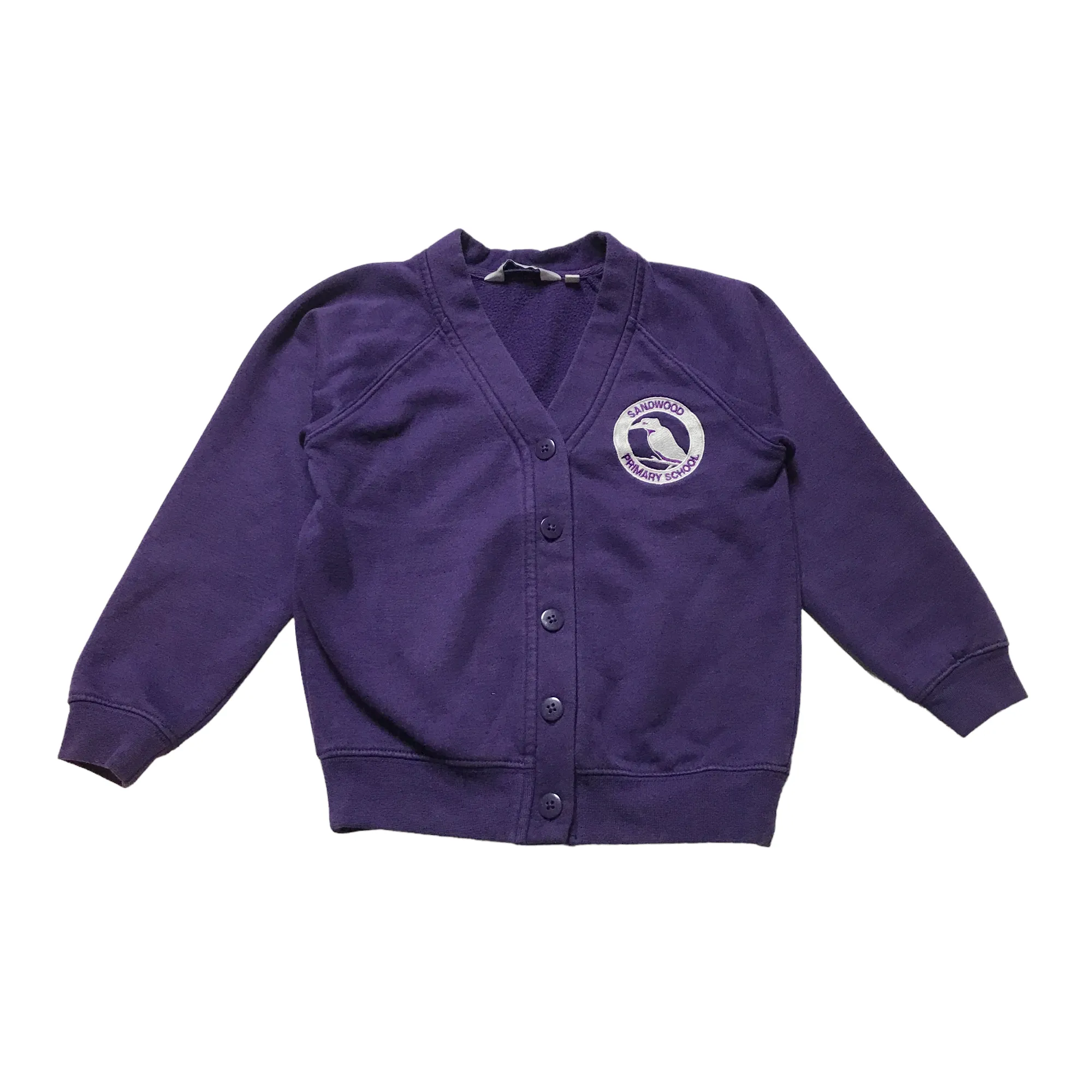 *Sandwood Primary Purple Jersey Cardigan