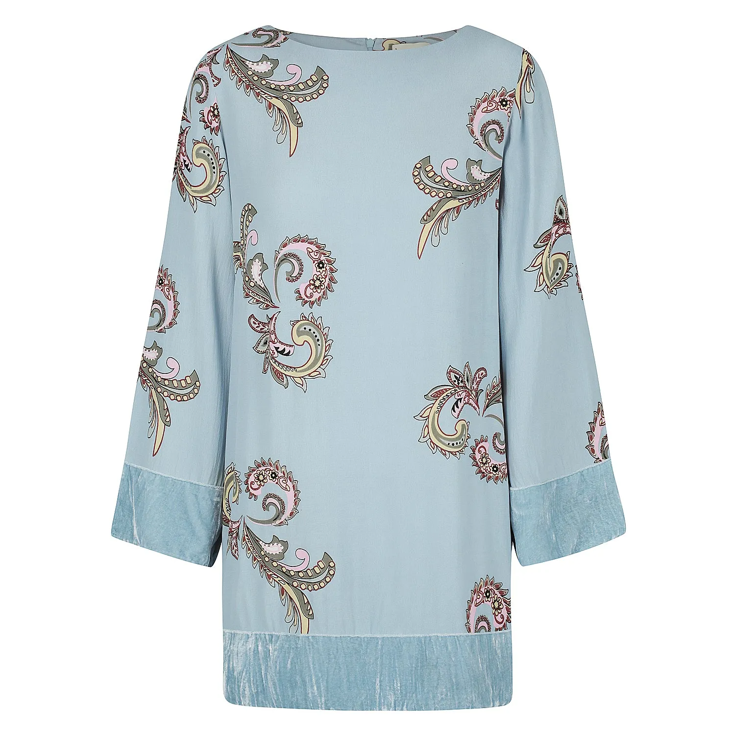 Sasha Dress - Paisley Aegean Blue