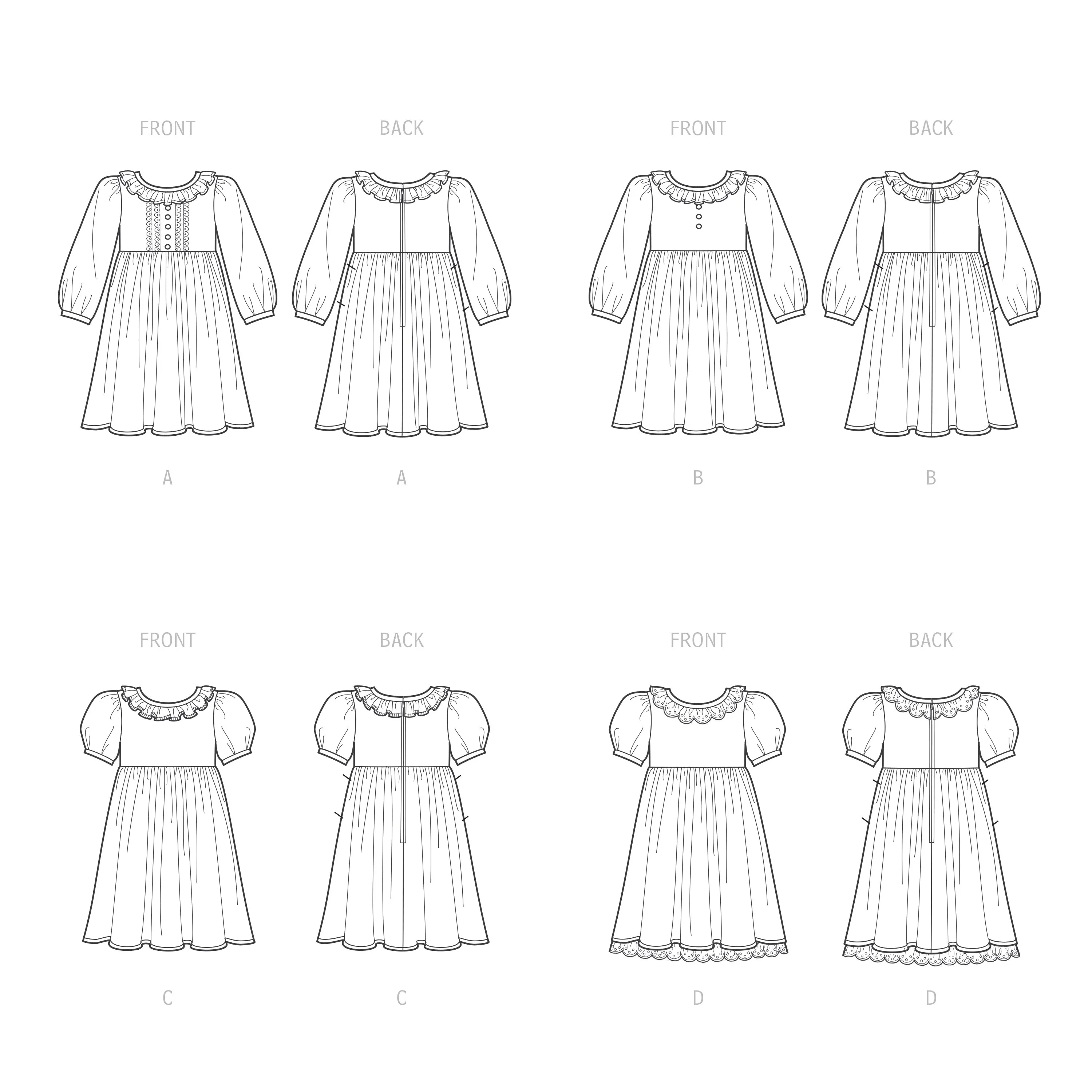 Simplicity Sewing Pattern 9503 Childrens Dresses
