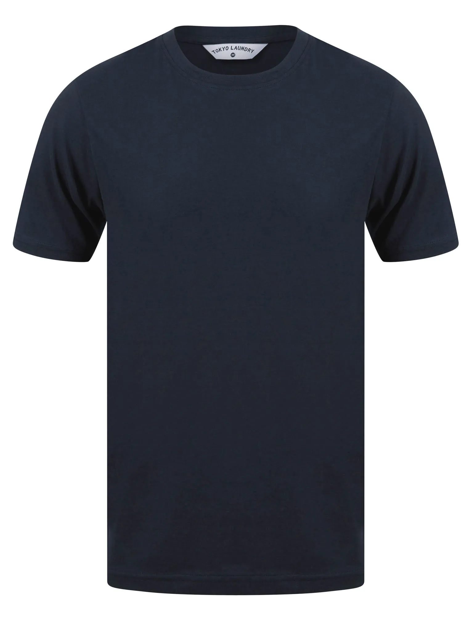 Spectre (5 Pack) Crew Neck Cotton T-Shirts in Black / Light Grey Marl / Winetasting / Lichen Green / Navy - Tokyo Laundry
