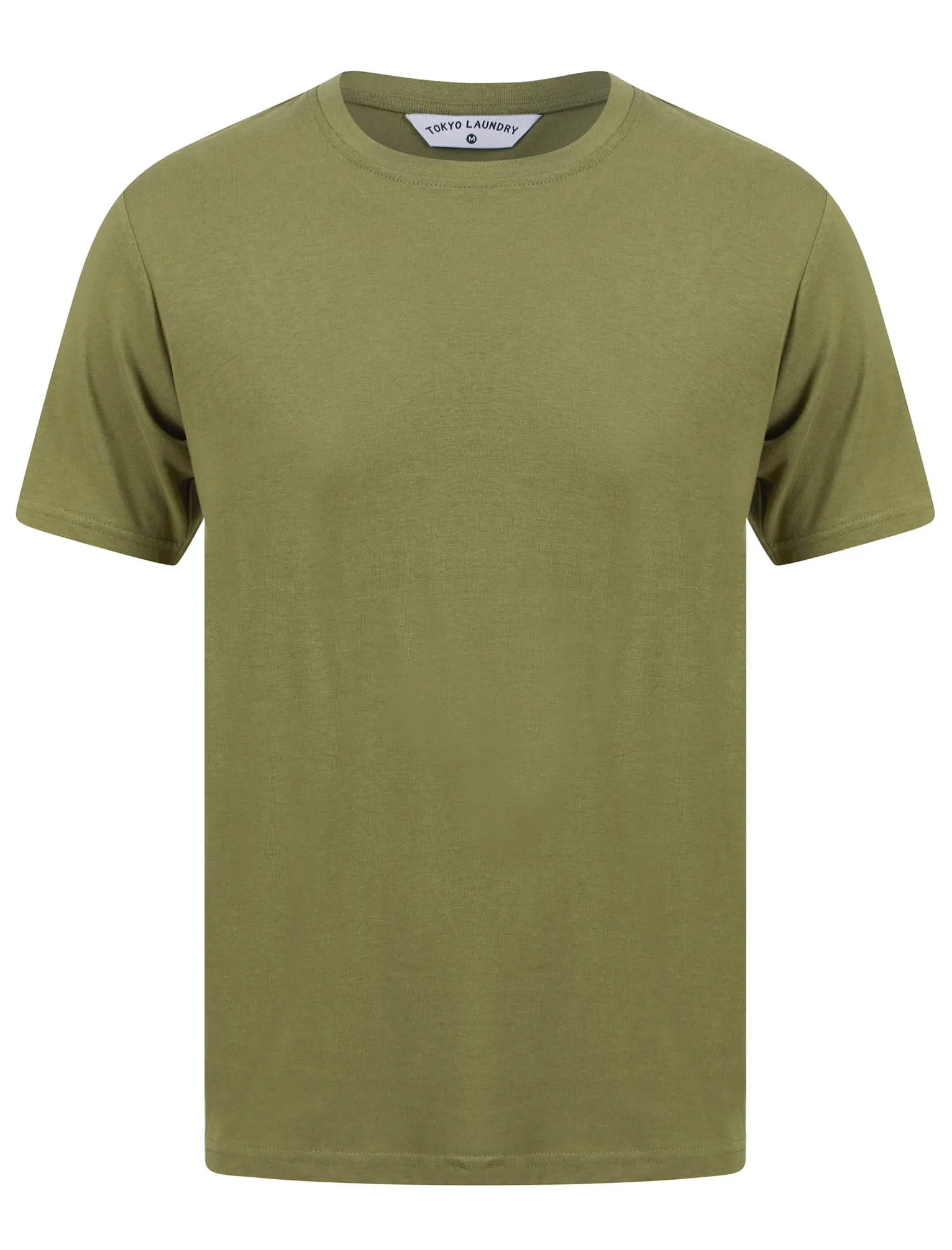 Spectre (5 Pack) Crew Neck Cotton T-Shirts in Black / Light Grey Marl / Winetasting / Lichen Green / Navy - Tokyo Laundry