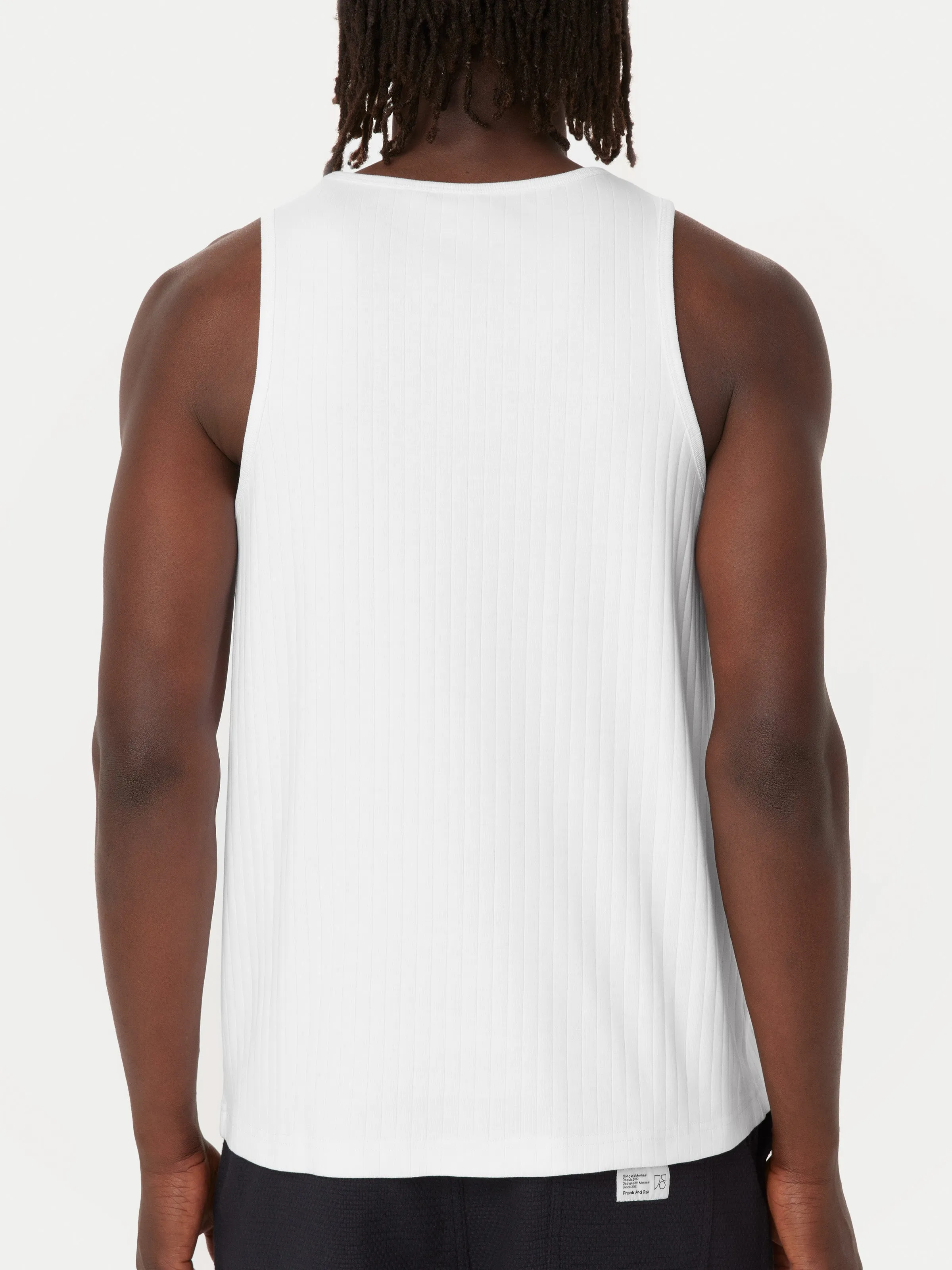The Ribbed Tank in Bright White