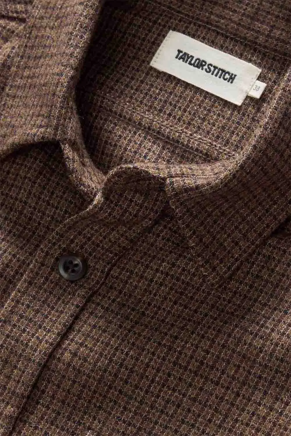 THE SADDLER SHIRT Burnt Caramel Check Wool