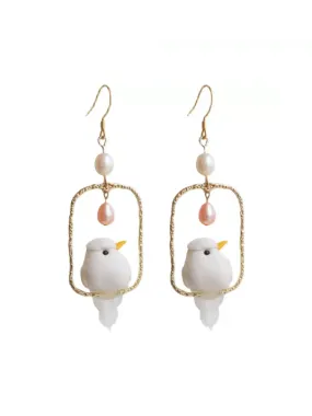 Tiny Tweet Bird Earrings & Clips