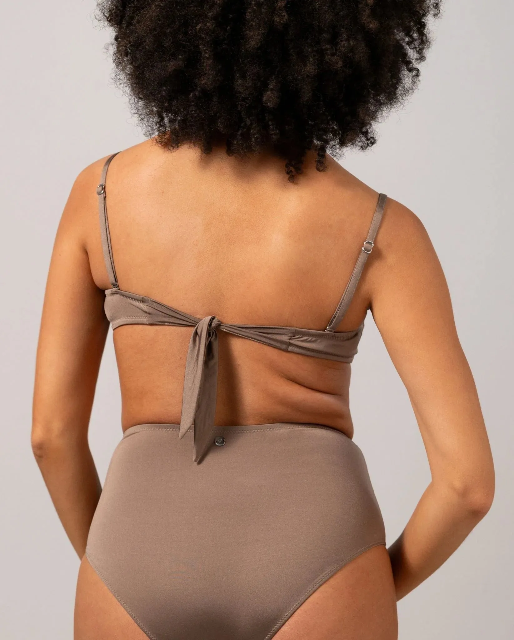 Understatement Underwear - Bandeau Bikini Top - Mauve