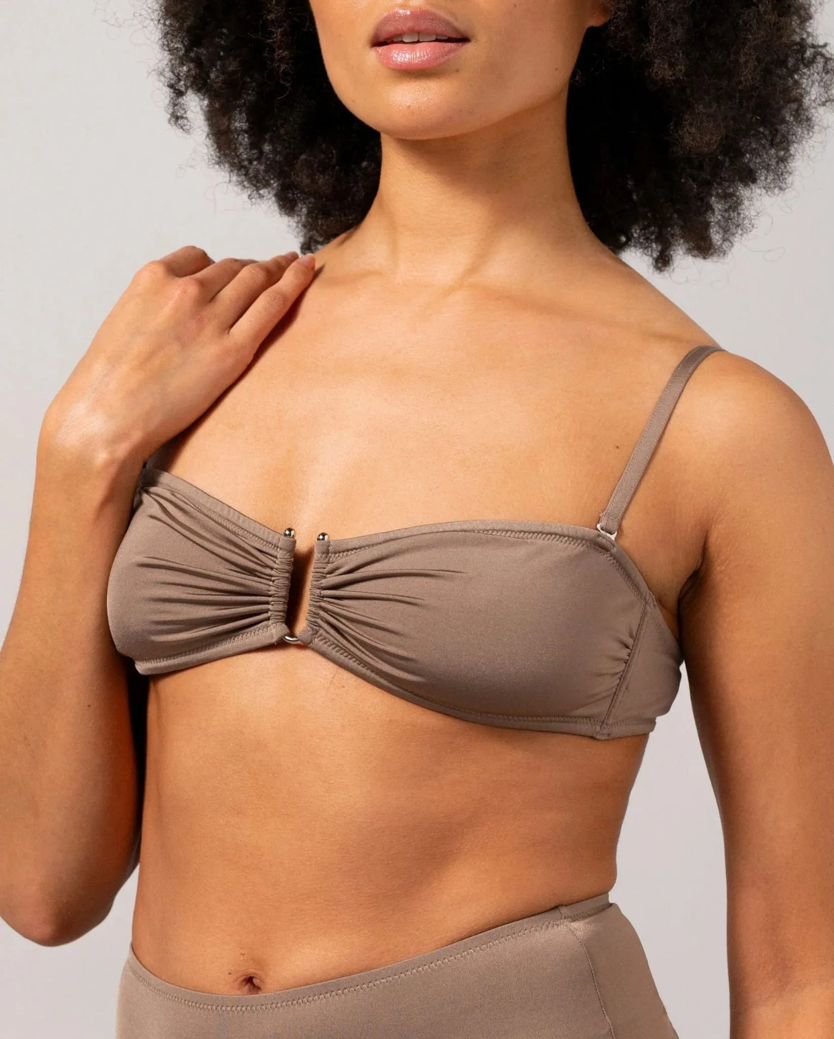Understatement Underwear - Bandeau Bikini Top - Mauve
