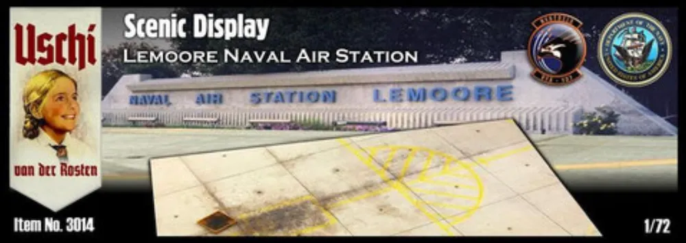 Uschi Van Der Rosten 3014 1/72 Lemoore Naval Air Station Scenic Display set
