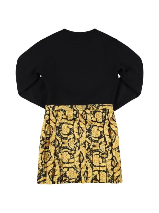 Versace   Printed cotton sweat dress 