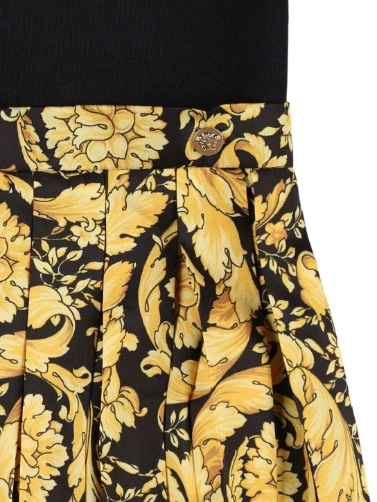 Versace   Printed cotton sweat dress 