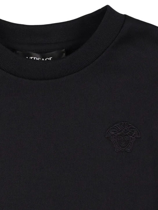 Versace   Printed cotton sweat dress 