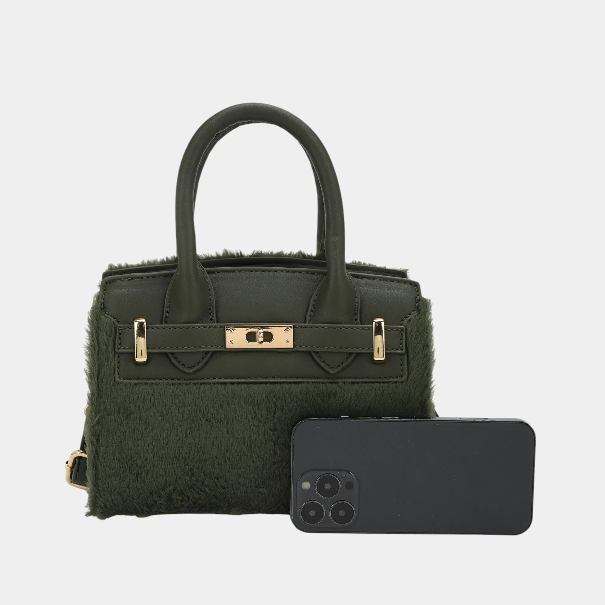Vivienne Exclusive Mini Luxe Fur Shoulder Bag