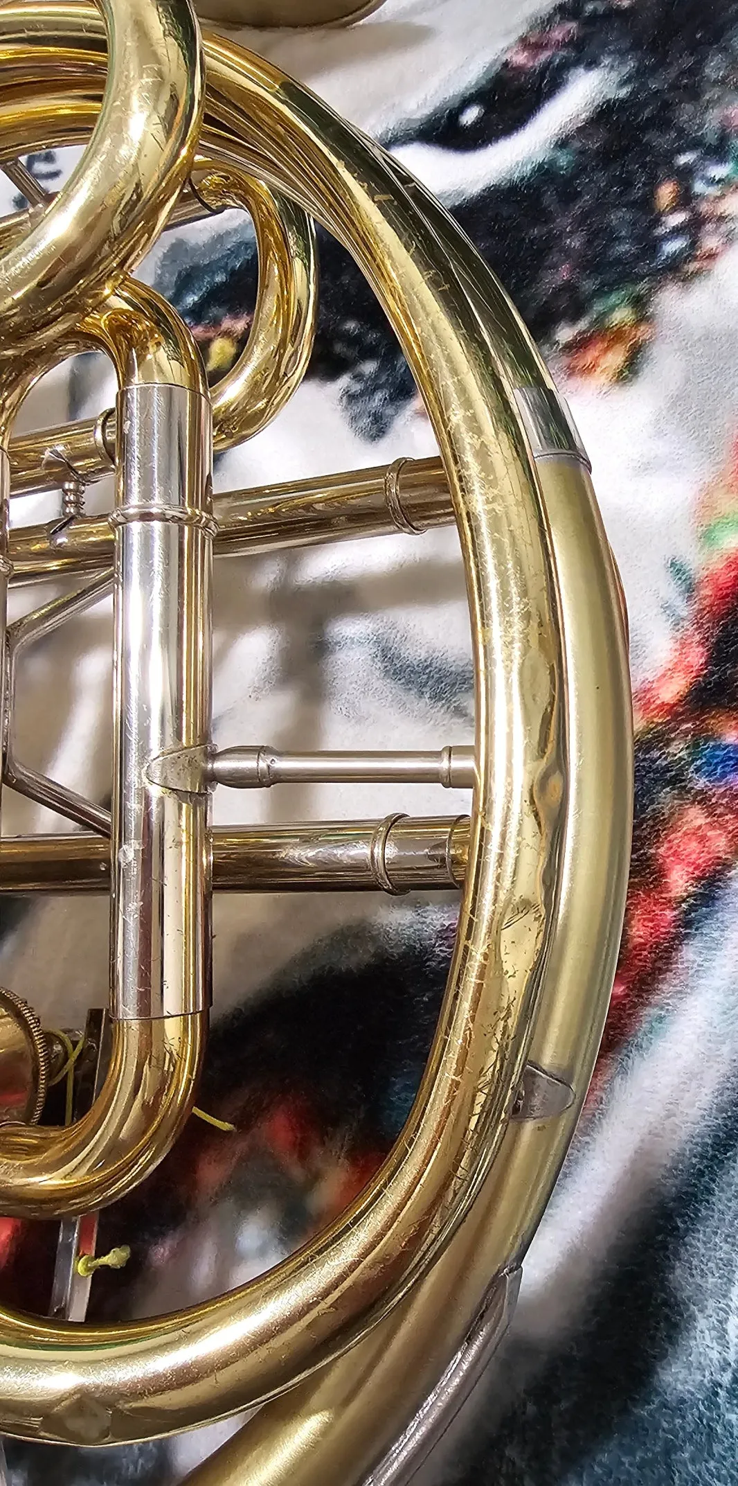 Yamaha 567 Yellow Brass Double French Horn GREAT COMPRESSION (Free Shipping Lower 48 States)